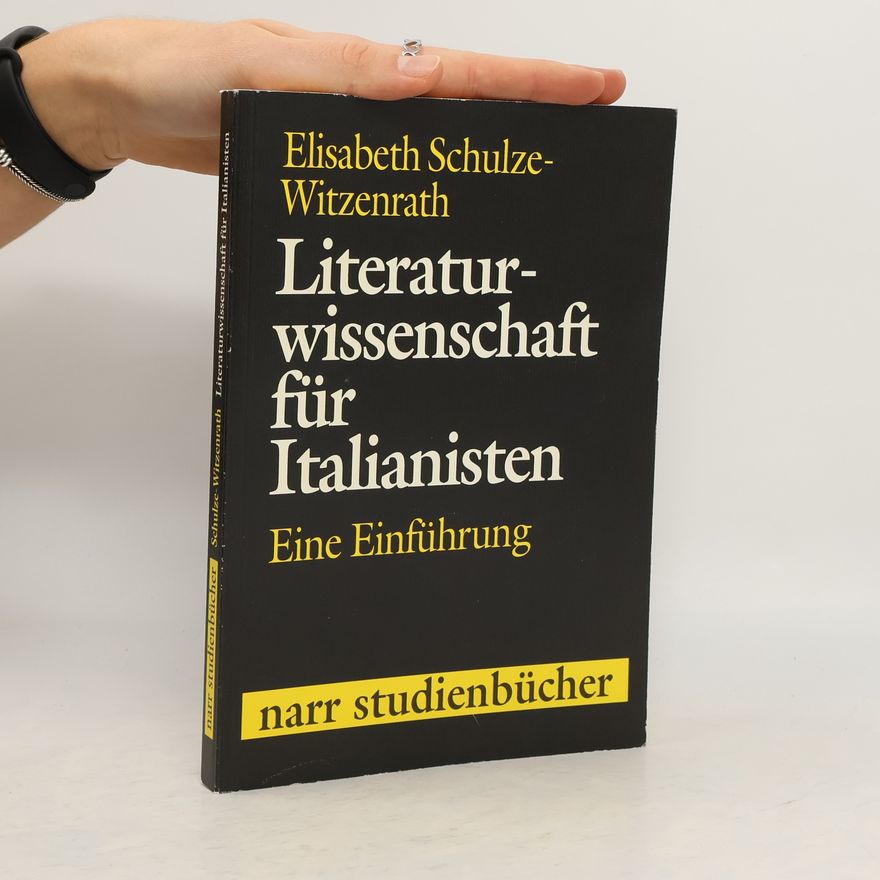Elisabeth Schulze Literaturwissenschaft für Italianisten