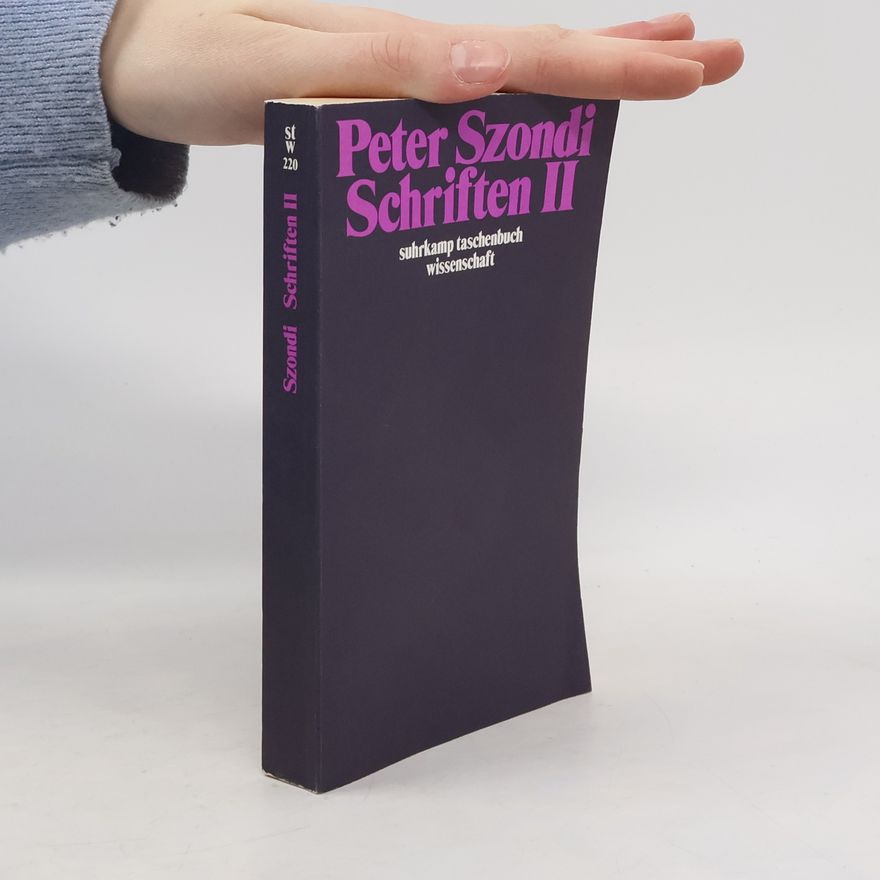 Péter Szondi Schriften 2