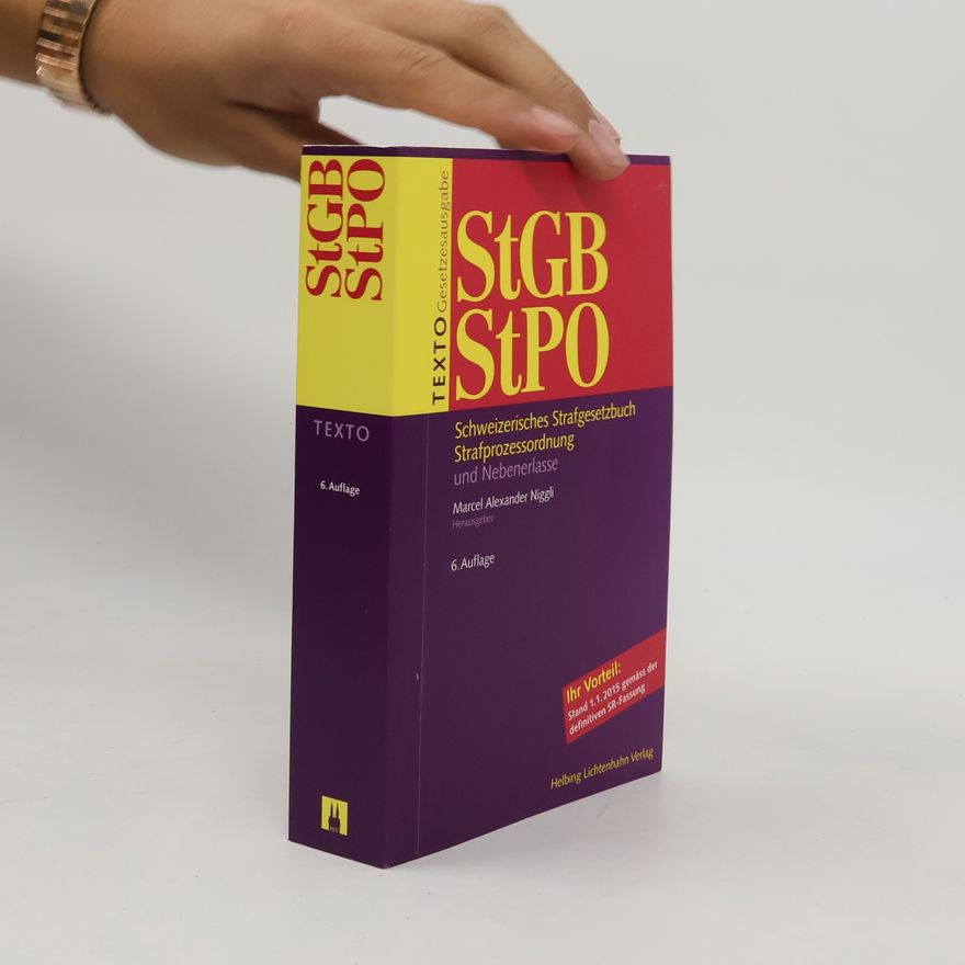 Marcel Alexander Niggli Texto StGB/StPO