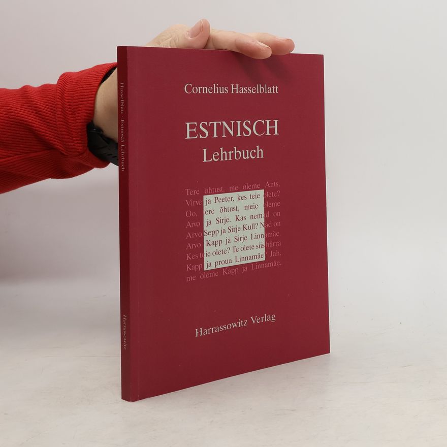 Cornelius Hasselblatt Estnisch Lehrbuch