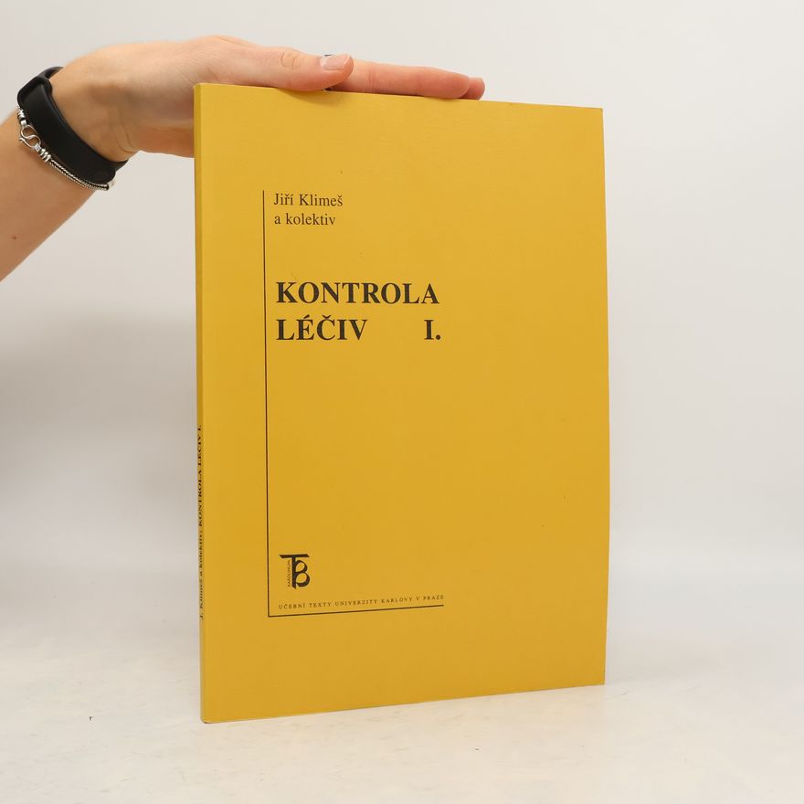 Jiří Klimeš Kontrola léčiv I.