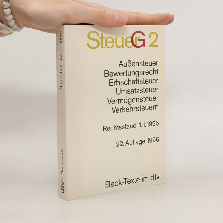 Kolektiv autorů Steuergesetze. Textausgabe mit ausführlichem Sachregister 2