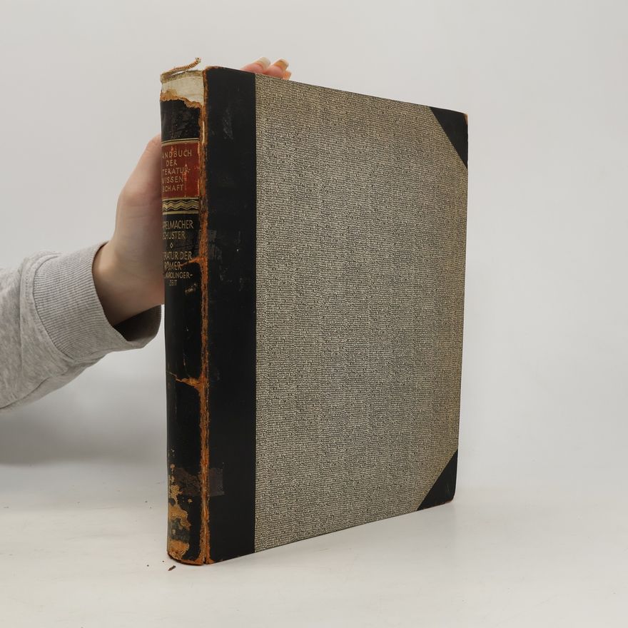 Alfred Kappelmacher Handbuch der Literaturwissenschaft