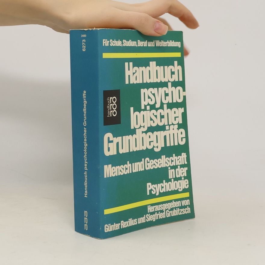 Günter Rexilius Handbuch psychologischer Grundbegriffe
