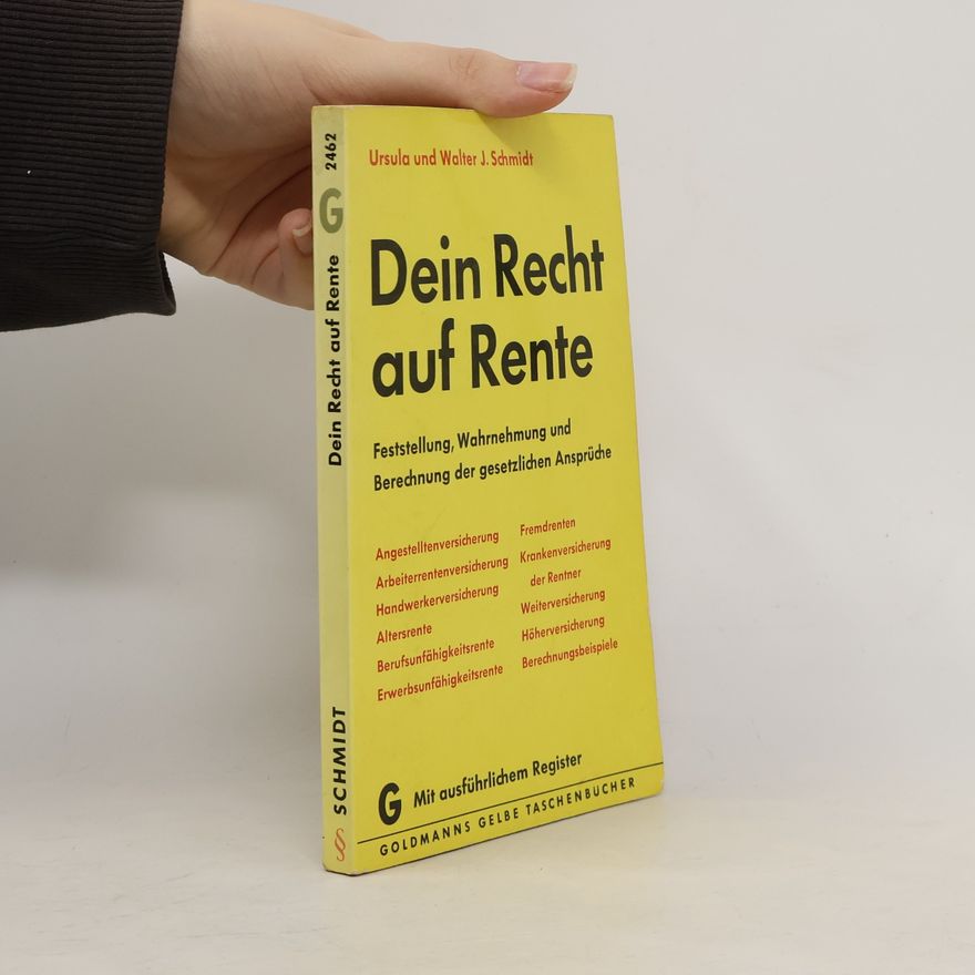 Walter Schmidt Dein Recht auf Rente