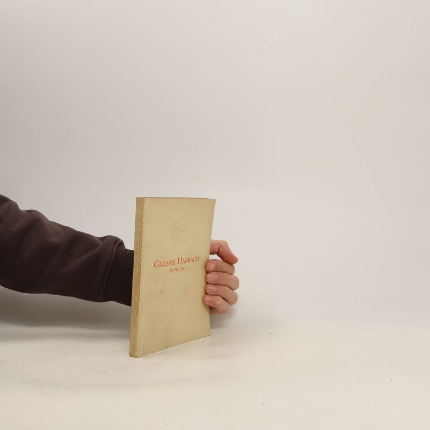 Hermann Ritschl Katalog der erlaucht Gräflich Harrachschen Gemälde-galerie in Wien
