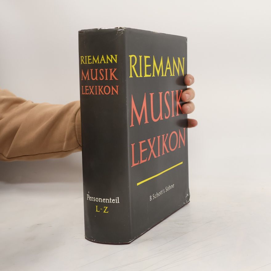 Hugo Riemann Reimann Musik Lexikon L-Z