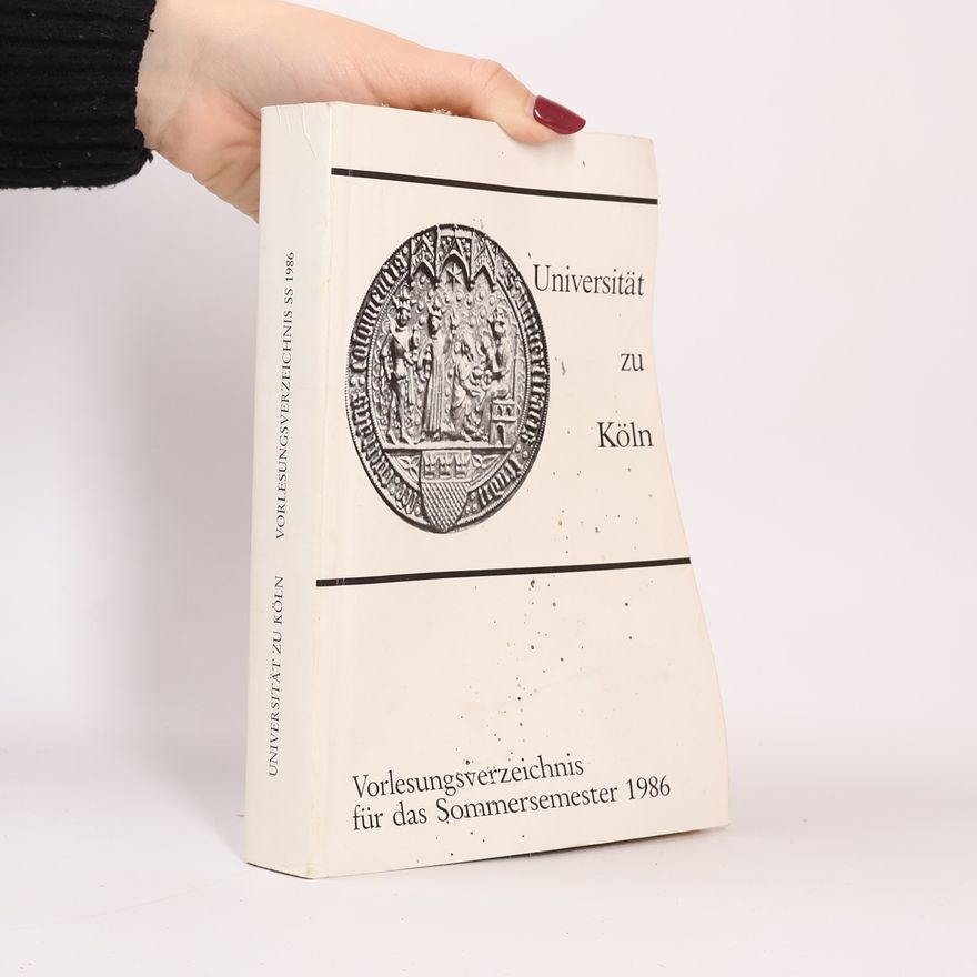 Kolektiv autorů Vorlesungsverzeichnis für das Sommersemester 1986