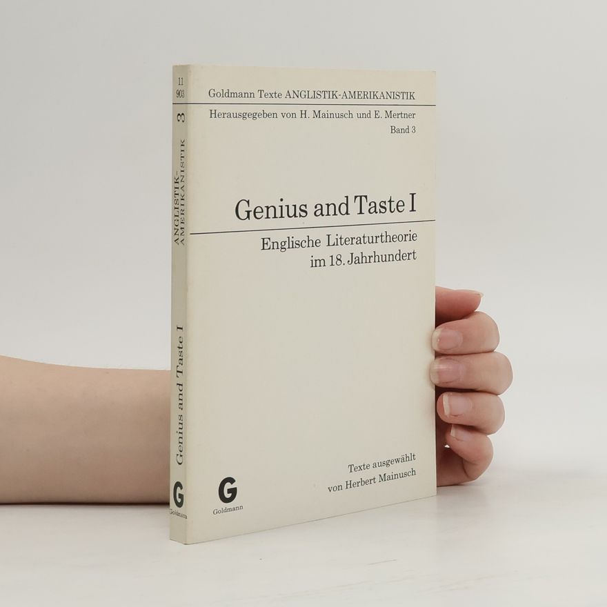Herbert Mainusch Genius and Taste