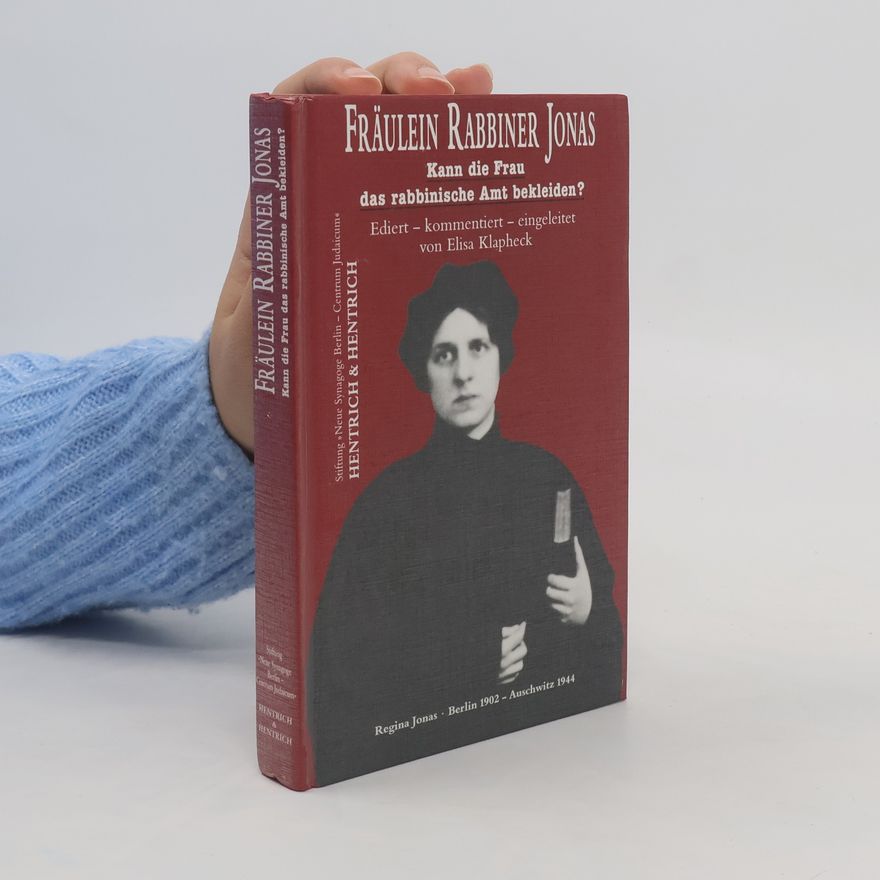 Regina Jonas Fräulein Rabbiner Jonas