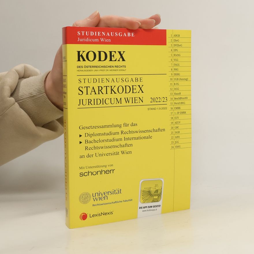Werner Doralt KODEX Startkodex Wien Juridicum 2022/23