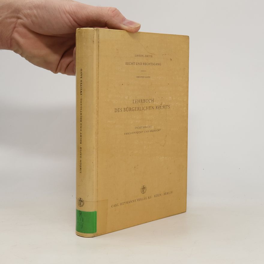 Autorenkollektiv Lehrbuch Des Bürgerlichen Rechts II.