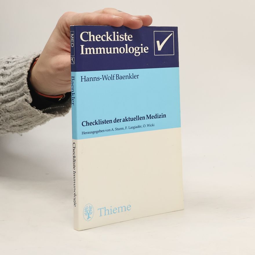 Hanns-Wolf Baenkler Checkliste Immunologie
