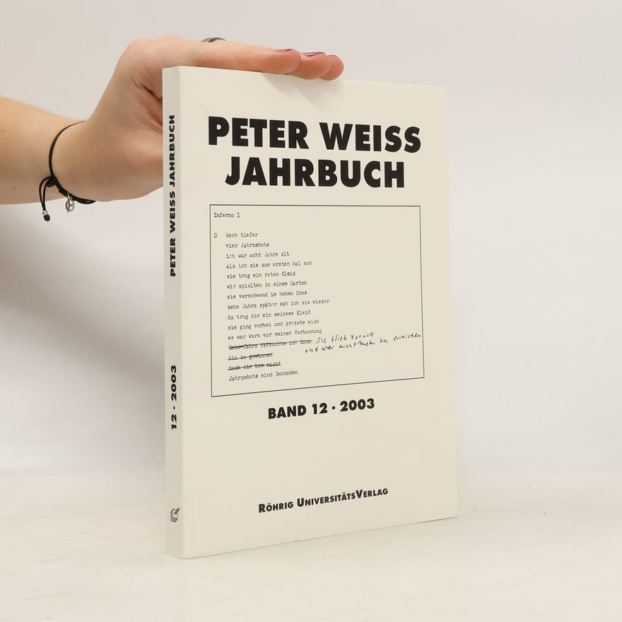 Various authors Peter-Weiss-Jahrbuch für Literatur, Kunst und Politik im 20. Jahrhundert