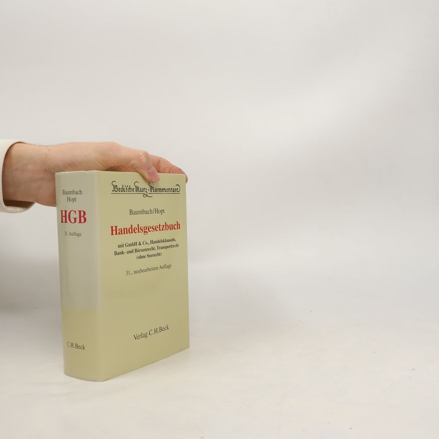 Klaus J. Hopt Handelsgesetzbuch