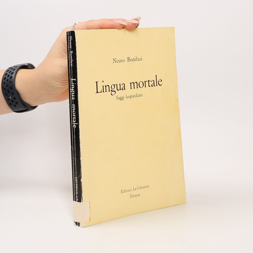 Neuro Bonifazi Lingua mortale