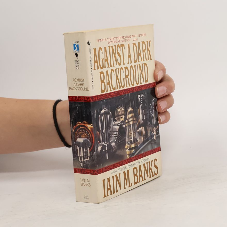 Iain Banks Against a Dark Background