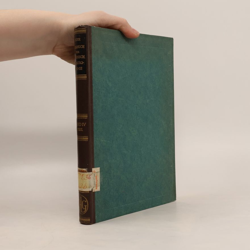 Georg Eger Handbuch der technischen Elektrochemie IV.