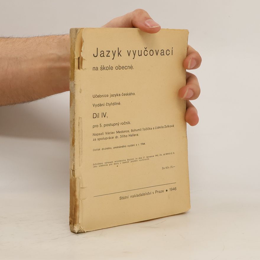 Various authors Jazyk vyučovací na škole obecné IV.