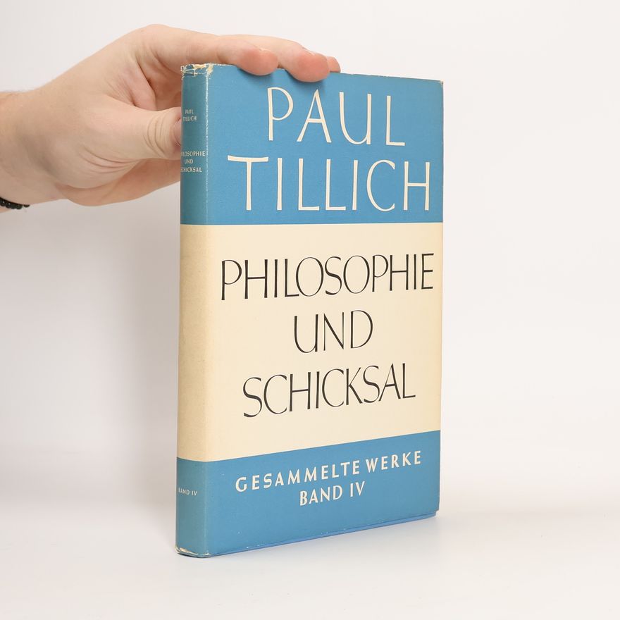 Paul Tillich Philosophie und Schicksal