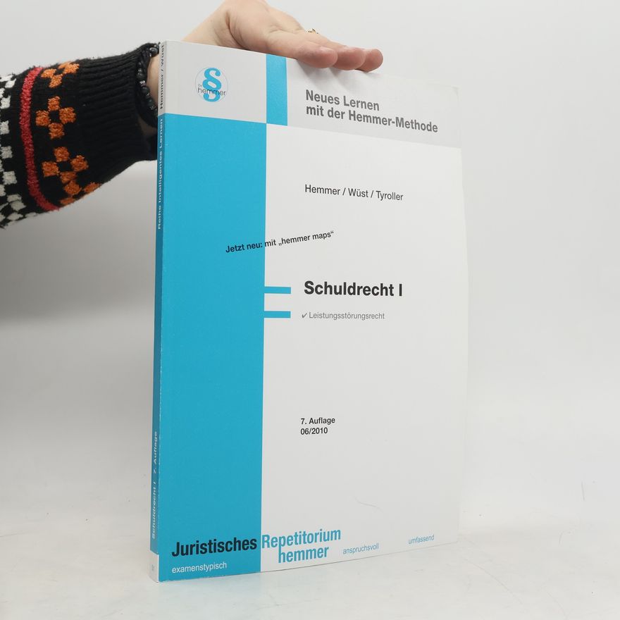 Karl-Edmund Hemmer Juristisches Repetitorium Hemmer - 1: Schuldrecht I