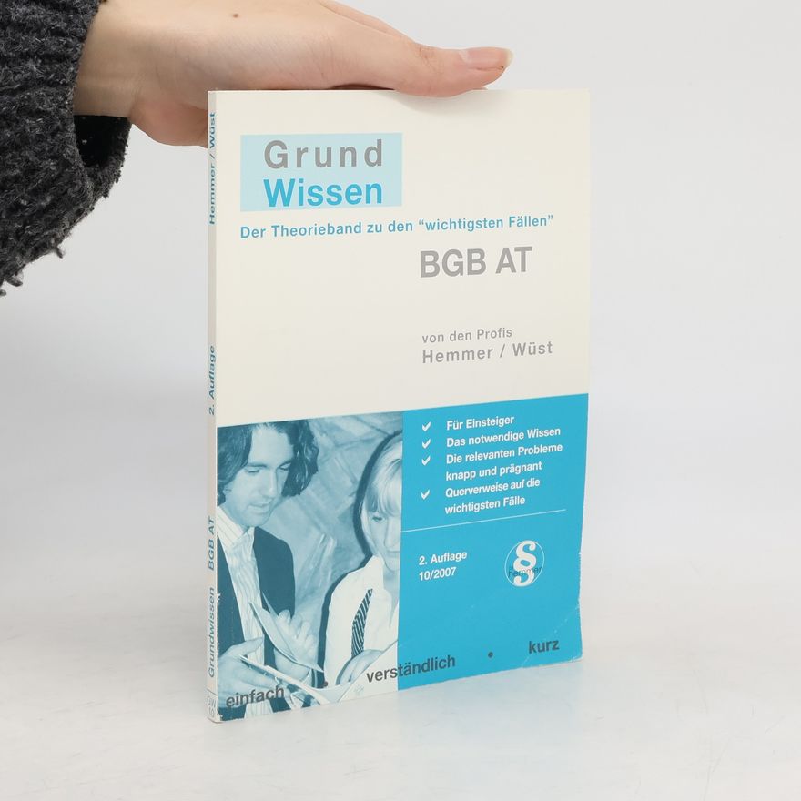 Karl-Edmund Hemmer Grundwissen BGB AT