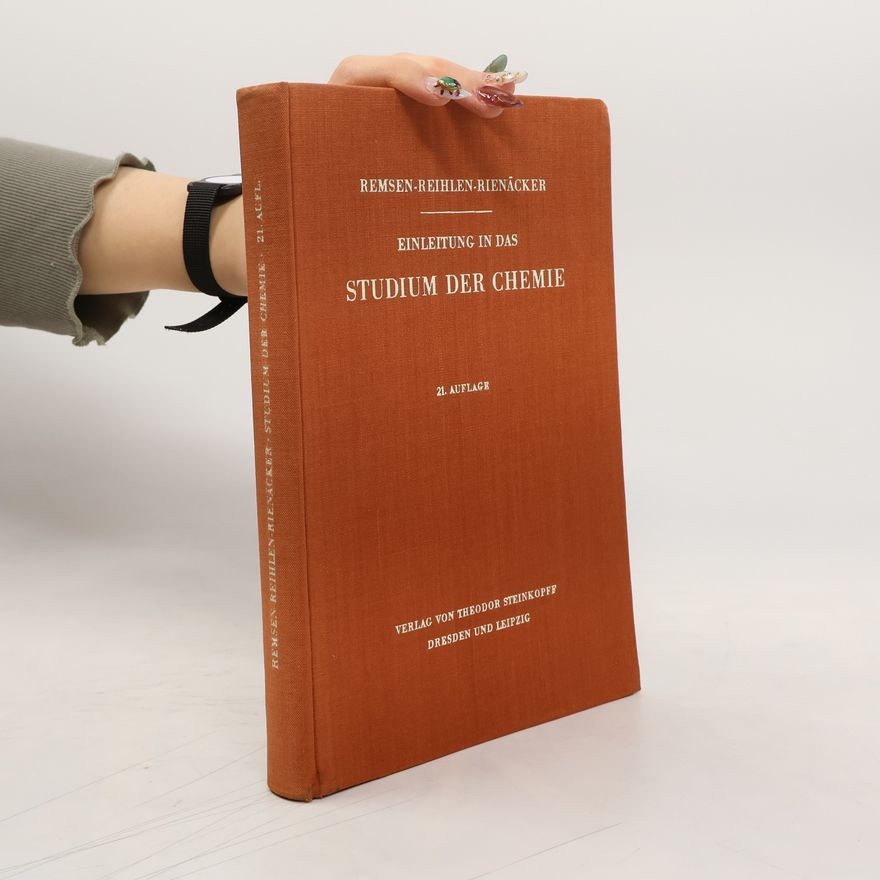 Hans Reihlen Einleitung in das Studium der Chemie