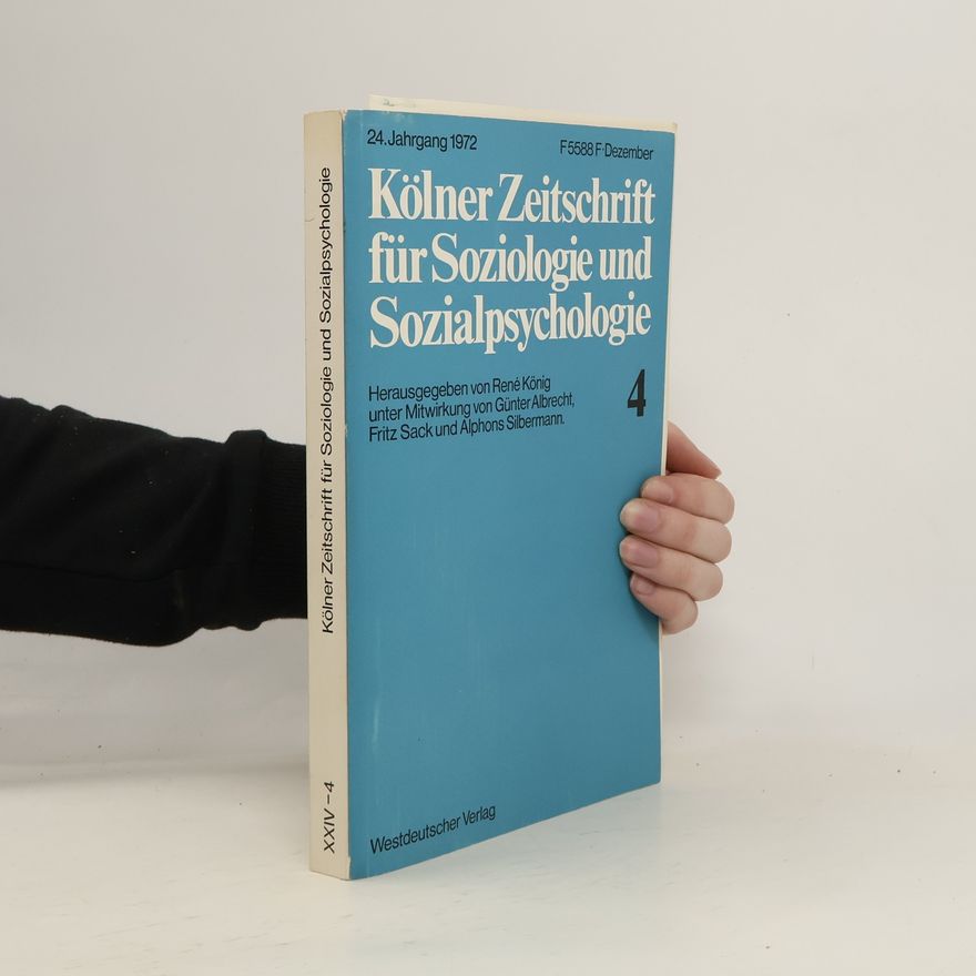 AA.VV. Kölner Zeitschrift für Soziologie und Sozialpsychologie XXIV/4