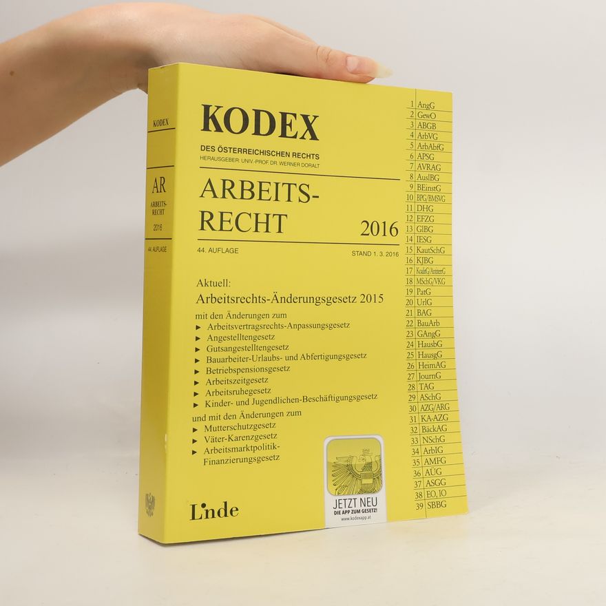 Edda Stech KODEX Arbeitsrecht 2016 (f. Österreich)