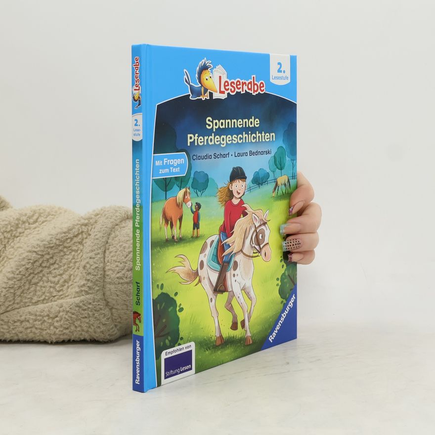 Claudia Scharf Spannende Pferdegeschichten - Lesen lernen mit dem Leseraben - Erstlesebuch - Kinderbuch ab 7 Jahren - Lesen üben 2. Klasse Mädc