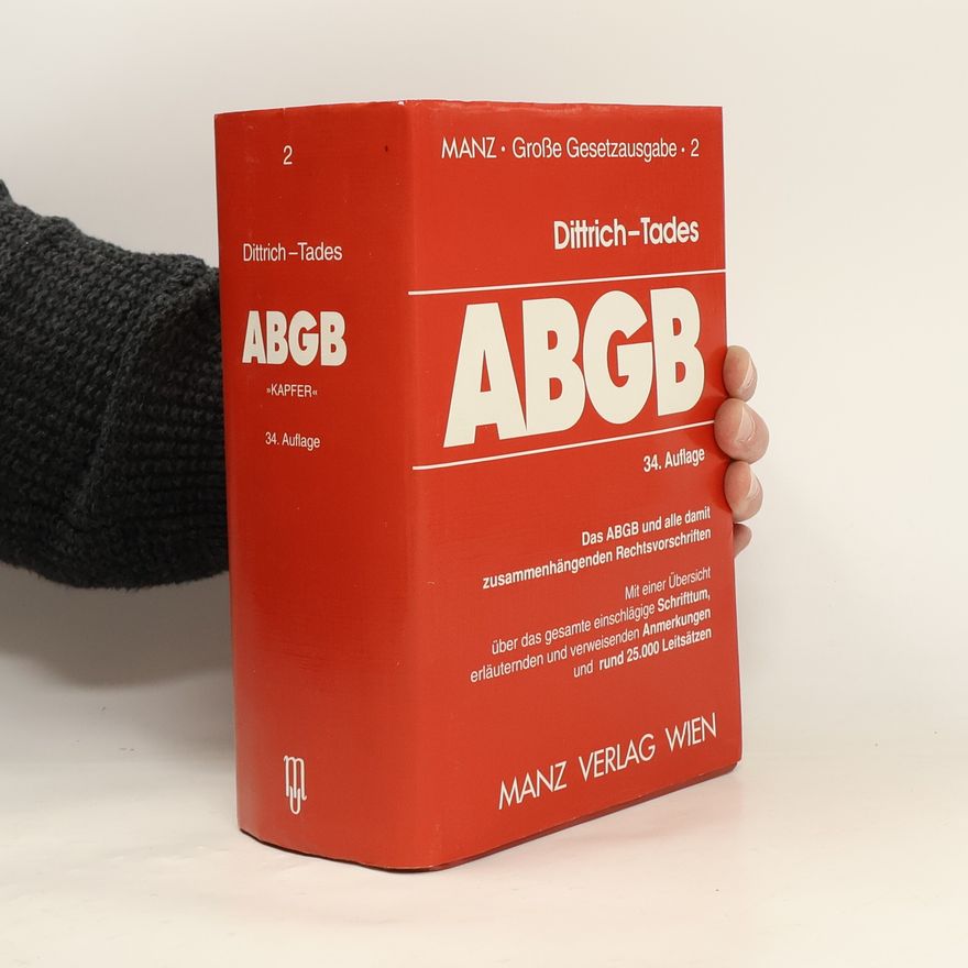 Georg Kathrein Manzsche Große Gesetzausgaben - 2: Das allgemeine bürgerliche Gesetzbuch