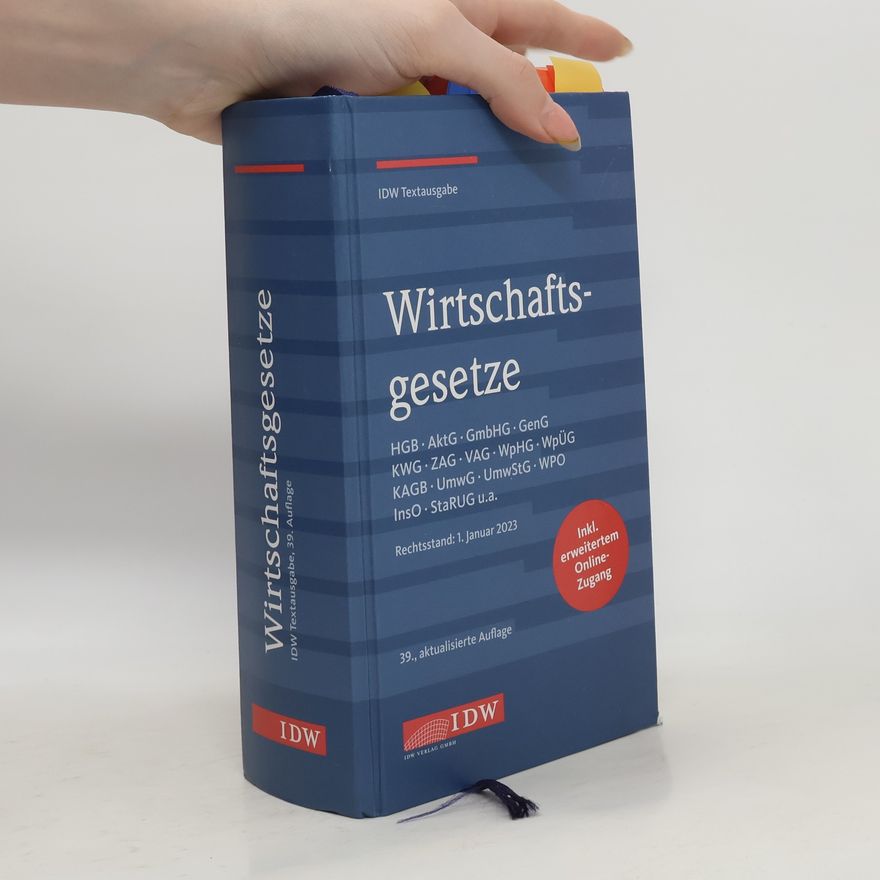Various authors IDW Textausgabe - 39: Wirtschaftsgesetze 2023