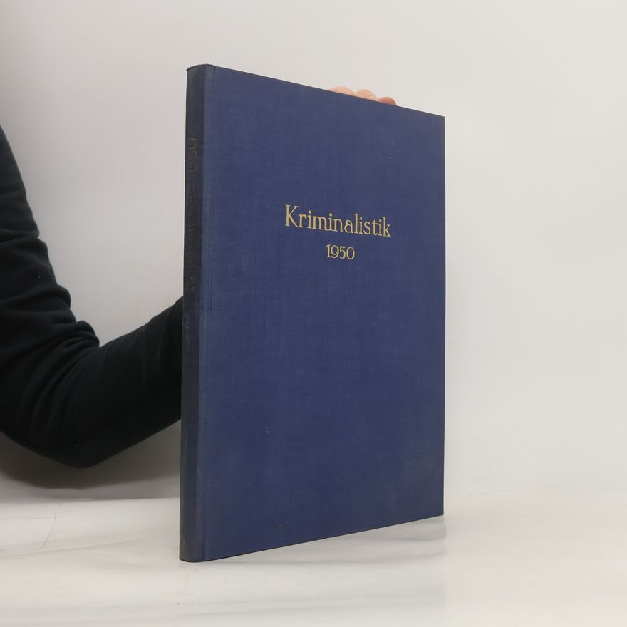 Collectif d'auteurs Kriminalistik 1950