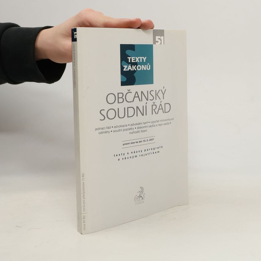 Various authors Texty zákonů - 51: Občanský soudní řád