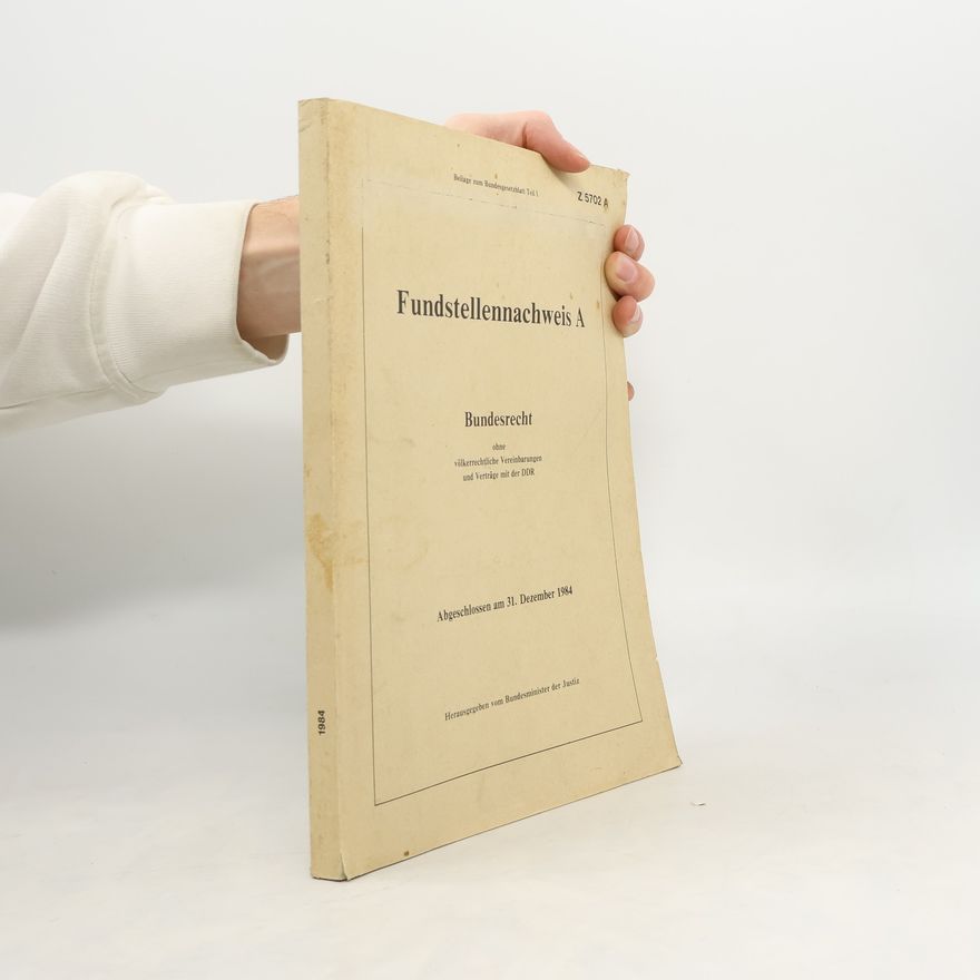 Various authors Fundstellennachweis A