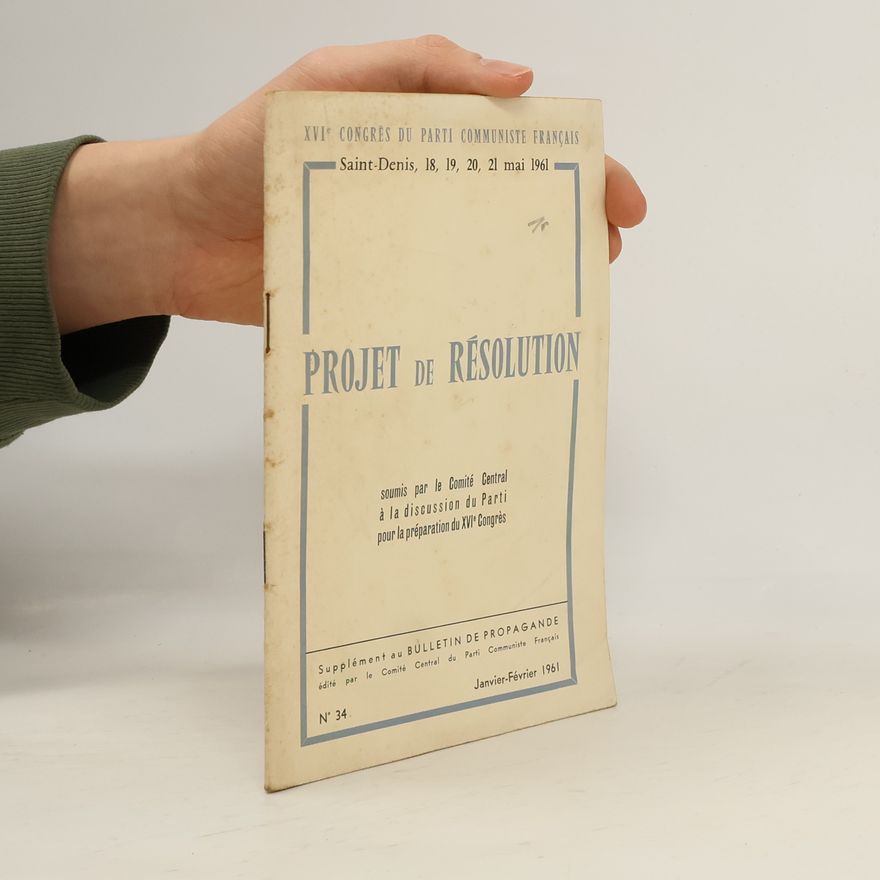 Kolektiv autorů Projet de résolution N° 34