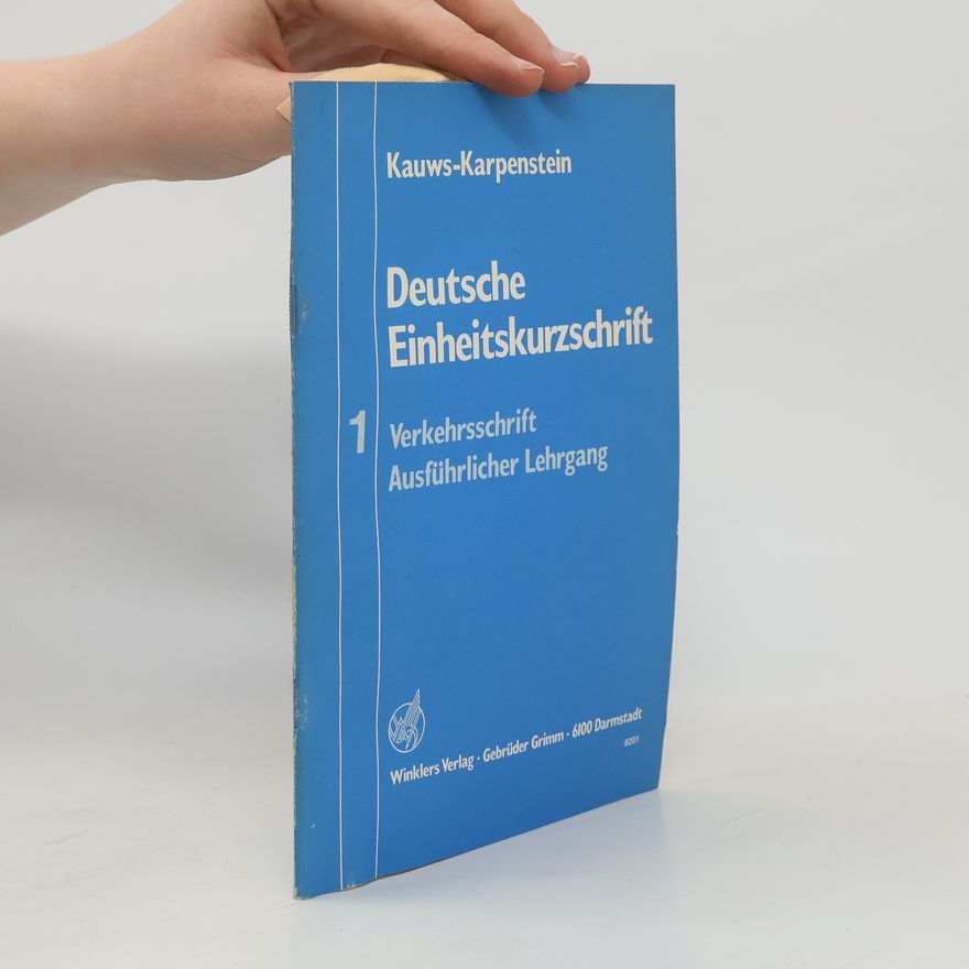 Kolektív autorov Deutsche Einheitskurzschrift 1