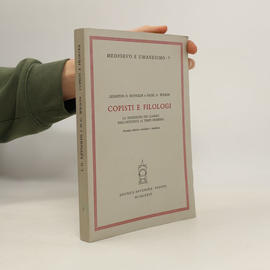 Collectif d'auteurs Copisti e filologi: La tradizione dei classici dall'antichità ai tempi moderni