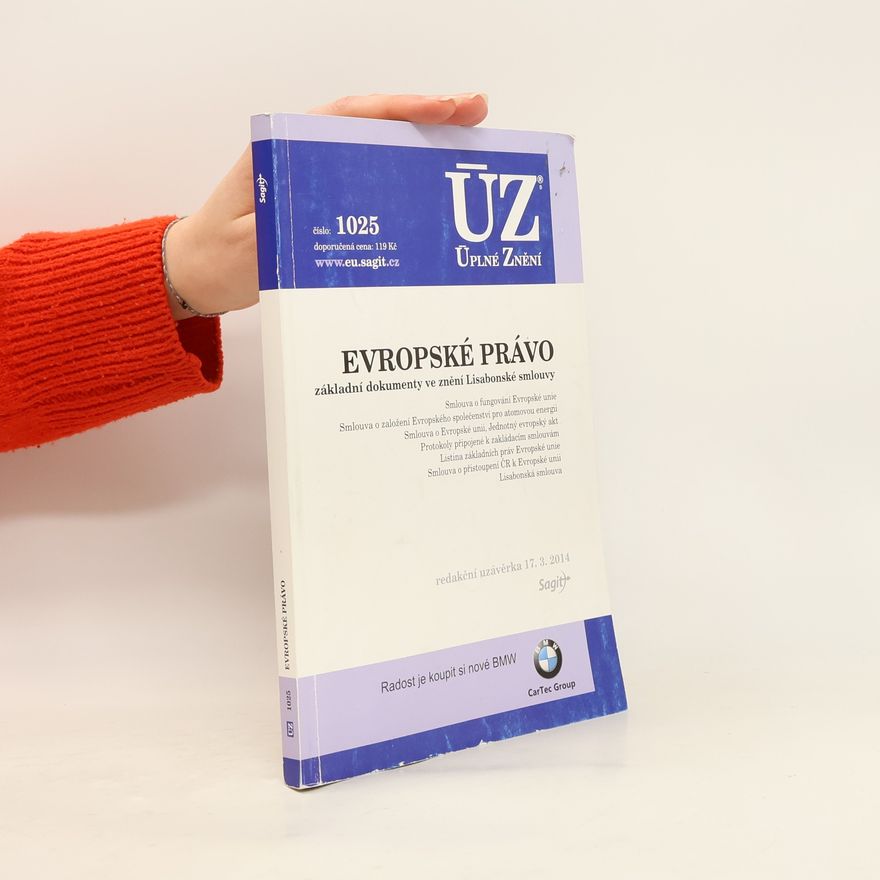 Kolektiv autorů ÚZ č.1025 - Základy evropského práva