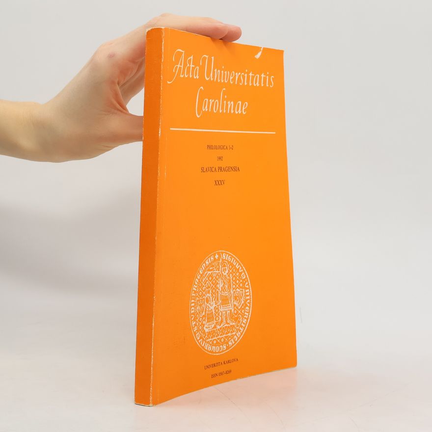Various authors Acta Universitatis Carolinae: Philologica 1 - 2