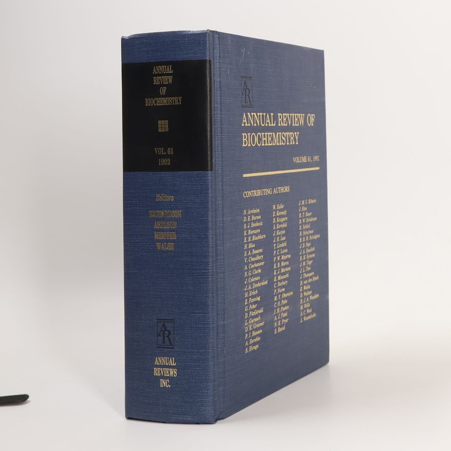Autorenkollektiv Annual Review of Biochemistry, Volume 61