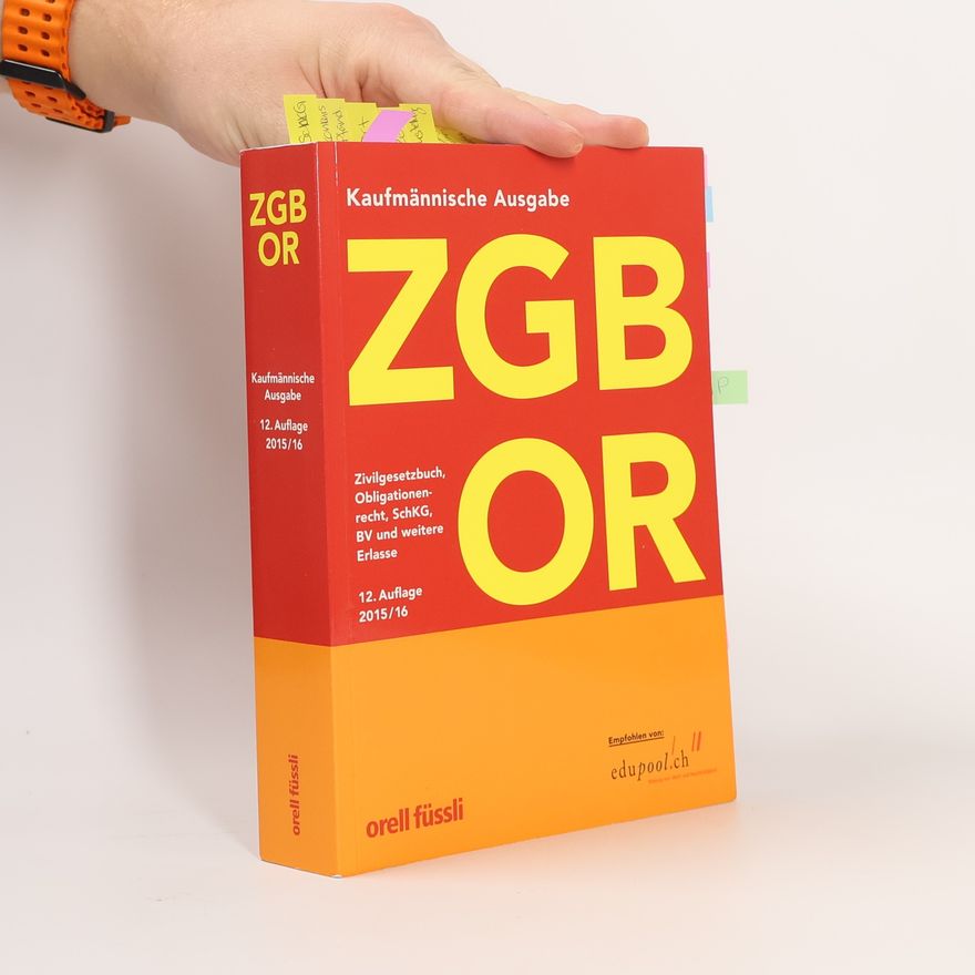 Ernst J. Schneiter ZGB OR Kaufmännische Ausgabe