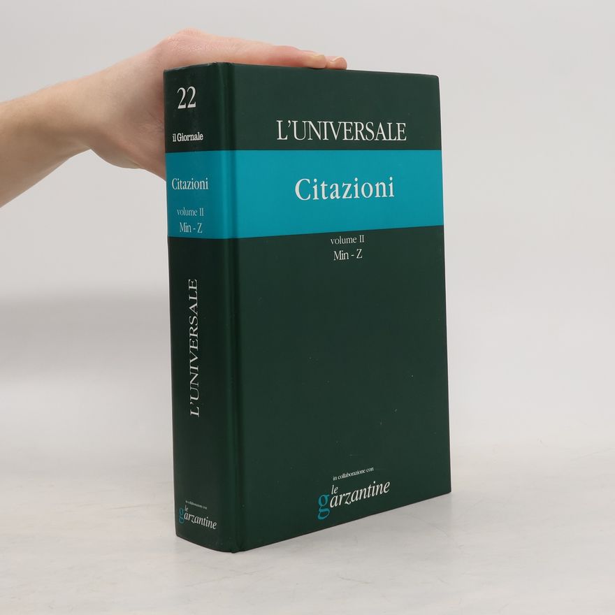 Collectif d'auteurs L'Universale 22 Citazioni 2 Min - Z