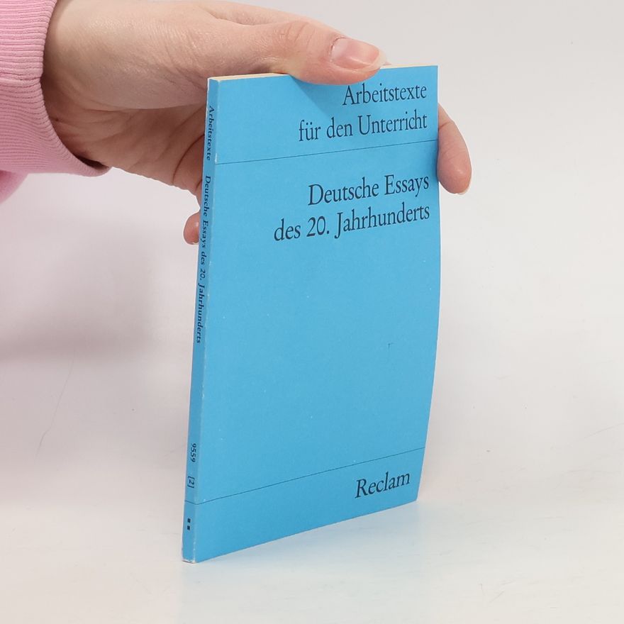 Ulrich Heimrath Deutsche Essays des 20. Jahrhunderts