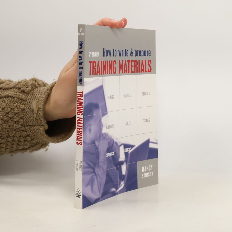 Nancy Stimson How to Write and Prepare Training Materials