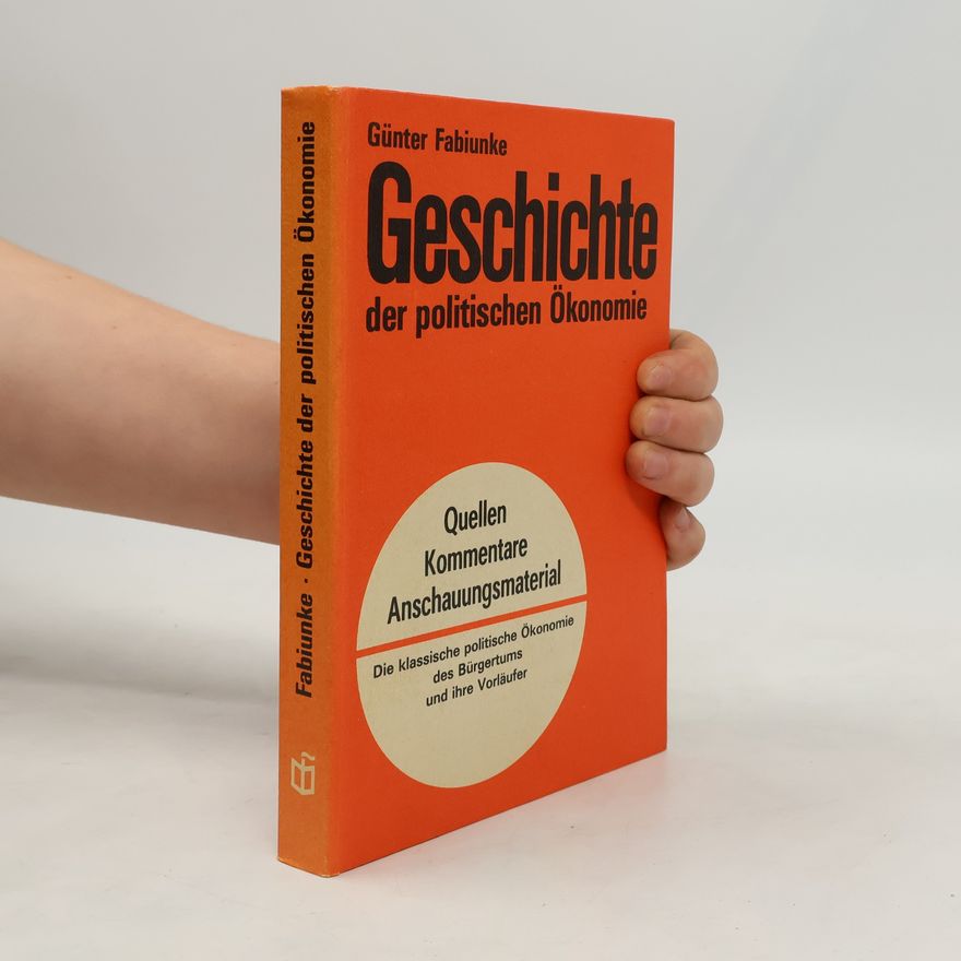 Kolektiv autorů Geschichte der politischen Ökonomie