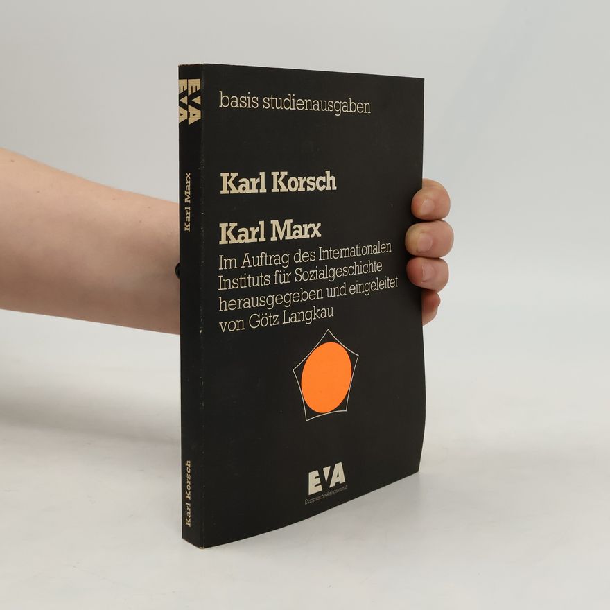 Karl Korsch Karl Marx