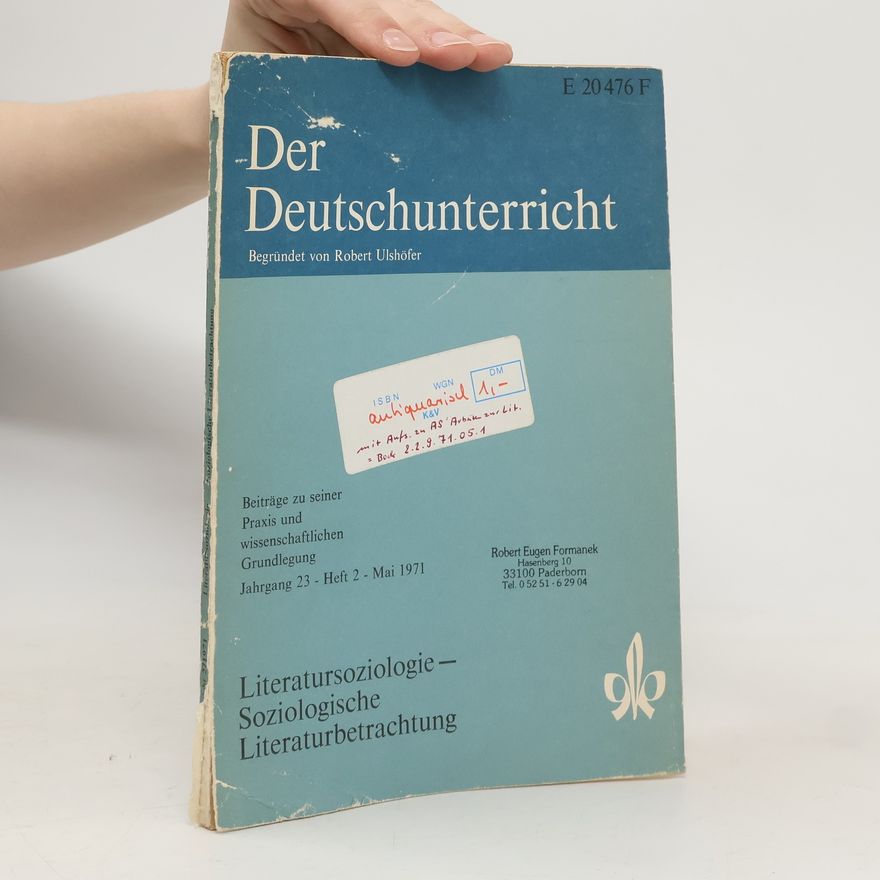 Auteurscollectief Literatursoziologie - Soziologische Literaturbetrachtung