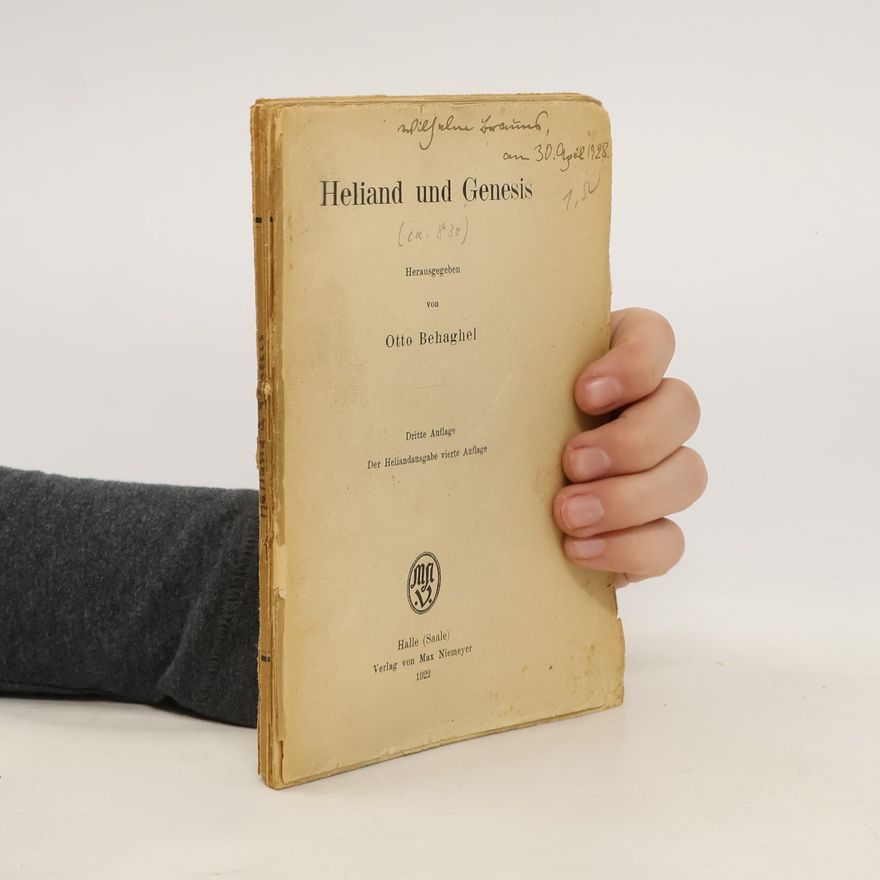 Otto Behaghel Heiland und Genesis