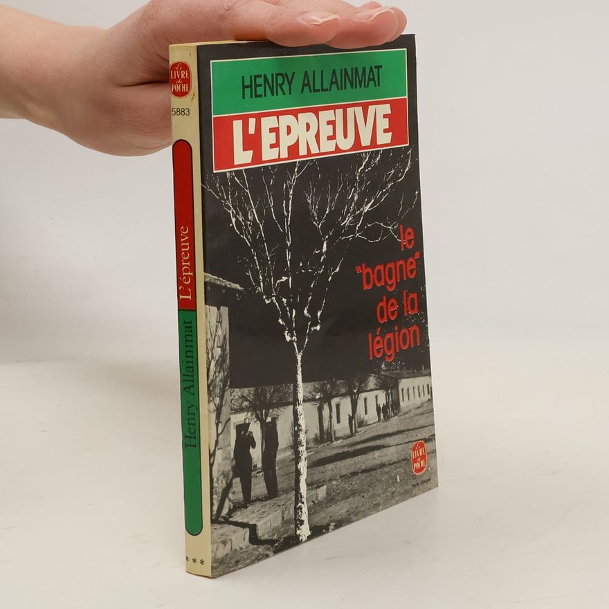 Henry Allainmat Le Livre de poche: L'Épreuve